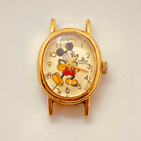 Ultra pequeño Lorus V811 Mickey Mouse reloj Para piezas y reparación, no funciona