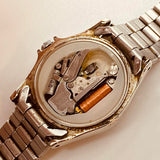 Pratina Cuarzo alemán de Dial White reloj Para piezas y reparación, no funciona