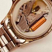 Pratina Quartz allemand à cadran blanc montre pour les pièces et la réparation - ne fonctionne pas