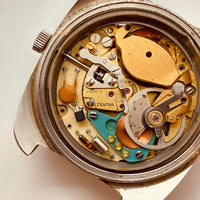 Quadrante blu Zentra Savoy Electronic Swiss orologio per parti e riparazioni - Non funziona