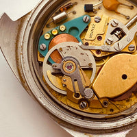 Cadran bleu Zentra Savoy Electronic Swiss montre pour les pièces et la réparation - ne fonctionne pas