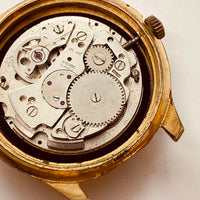 Josmar datomatic Day Date Swiss hecho reloj Para piezas y reparación, no funciona