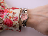 Quadrante rosa vintage Armitron Guarda per donne | Orologio in acciaio inossidabile