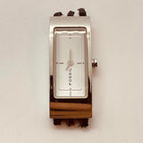 Small Rectangular Fossil FA-1551 Watch for Parts & Repair - NOT WORKING