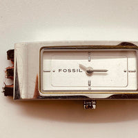 Kleines Rechteck Fossil FA-1551 Uhr Für Teile & Reparaturen - nicht funktionieren
