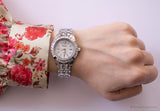 Jahrgang Armitron Kristalle Uhr | Japan Quarzkleid Uhr für Damen