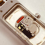 Pequeño rectangular Fossil FA-1551 reloj Para piezas y reparación, no funciona