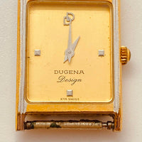 Dugena Design eta quartz suisse montre pour les pièces et la réparation - ne fonctionne pas