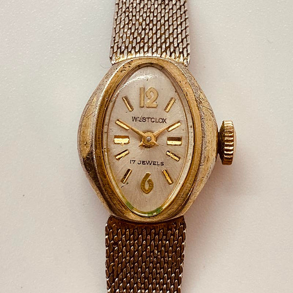 Art Deco Westclox 17 gioielli 21600 orologio per parti e riparazioni - non funziona