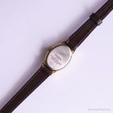 Tono d'oro vintage Timex Guarda le donne | Quadrante bianco orologio elegante