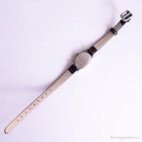 Jahrgang Timex Quarz Uhr für sie | Casual Silver-Tone Oval Uhr