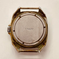 Rechteckige vostok russische mechanische Uhr Für Teile & Reparaturen - nicht funktionieren