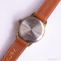 Vintage Gold-tone Timex Indiglo Watch | Round Dial Date Watch for Her