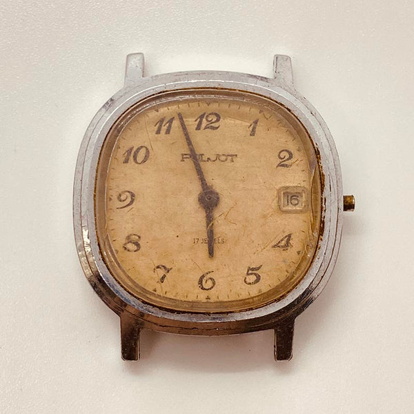Polijot 17 Jewels USSR Watch for Parts & Repair - NOT WORKING