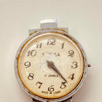 Small 17 Jewels Soviet Era Watch for Parts & Repair - NOT WORKING