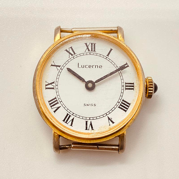 1970s Lucerne Swiss Made Watch for Parts Repair NOT WORKING