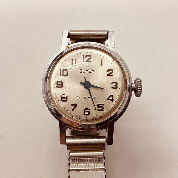 Slava 17 Jewels Made in USSR Watch for Parts & Repair - NOT WORKING