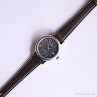 Cadran gris vintage Timex Indiglo montre | Date d'argent en argent montre pour elle