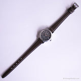 Dial gris vintage Timex Indiglo reloj | Fecha de tono plateado reloj para ella