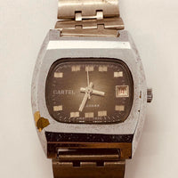 Cartel Calendar Swiss Made Watch for Parts & Repair - NOT WORKING