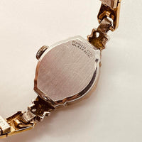 10K Gold plaqué Art déco Lucerne montre pour les pièces et la réparation - ne fonctionne pas