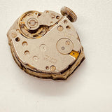 ساعة آرت ديكو لوسيرن مطلية بالذهب عيار 10 قيراط لقطع الغيار والإصلاح - لا تعمل