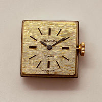 Sekonda rectangular hecha en URSS reloj Para piezas y reparación, no funciona