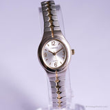Vintage Oval Carriage by Timex Watch | Two-tone Stainless Steel Watch