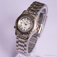Vintage elegante Timex Indiglo reloj | Números romanos de acero reloj