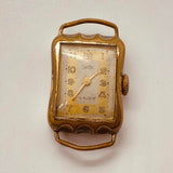 1940s Zentra 15 Rubis German Art Deco Watch for Parts & Repair - NOT WORKING