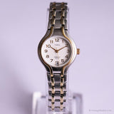Vintage zweifarbig Timex Indiglo Uhr | Elegantes Datum Uhr für Frauen