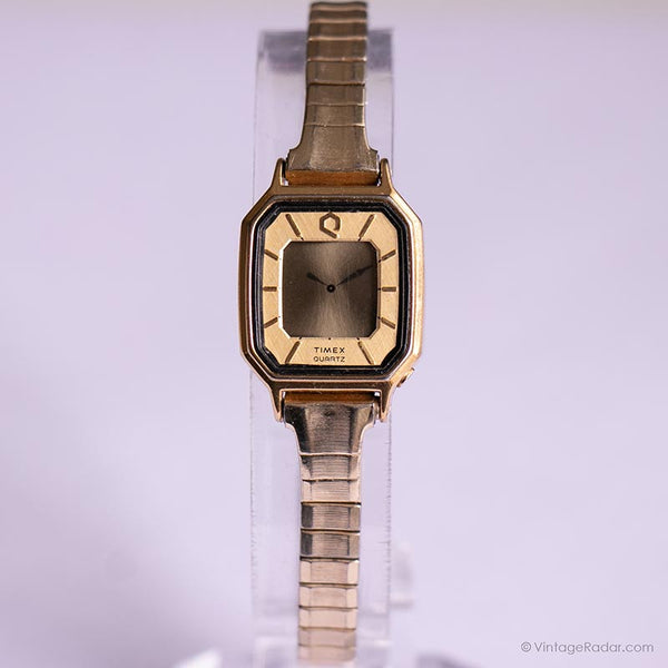 Vintage elegant Timex Digital Uhr | Damen rechteckige Armbanduhr