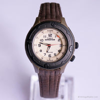 Vintage Brown Timex Expeditionalarm Uhr | Indiglo -Datum Uhr