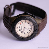 Vintage Brown Timex Expedition Alarm Watch | Indiglo Date Watch