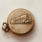 Marna Locomotive 15 Jewels USSR Pocket Watch for Parts & Repair - NOT WORKING