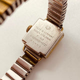 1950 Glashütte 17 Rubis German Gold-Plated reloj Para piezas y reparación, no funciona