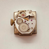 1950s Glashütte 17 Rubis German Gold-Plated Watch for Parts & Repair - NOT WORKING