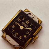 Anni '40 Anker 15 Orologio placcato in oro tedesco Rubis per parti e riparazioni - Non funziona