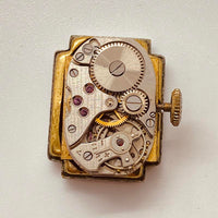 الأربعينيات Anker ساعة ألمانية مطلية بالذهب عيار 15 روبية لقطع الغيار والإصلاح - لا تعمل