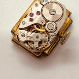 الأربعينيات Anker ساعة ألمانية مطلية بالذهب عيار 15 روبية لقطع الغيار والإصلاح - لا تعمل