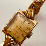 ساعة Arctos Elite 17 Rubis الألمانية المطلية بالذهب من الأربعينيات لقطع الغيار والإصلاح - لا تعمل