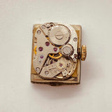 1940 Arctos Elite 17 Rubis German Gold-Plated reloj Para piezas y reparación, no funciona