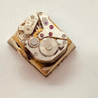 1940s arctos elite 17 rubis allemand plaqué or allemand montre pour les pièces et la réparation - ne fonctionne pas
