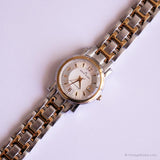 Vintage dos tonos Anne Klein Fecha reloj | Acero inoxidable reloj para ella