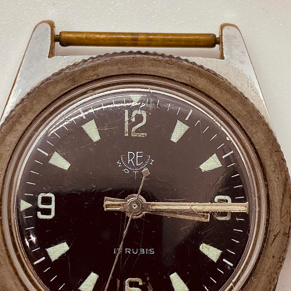 Re Watch Re Watch 17 Rubis Military Watch for Parts & Repair - NOT WORKING ...
