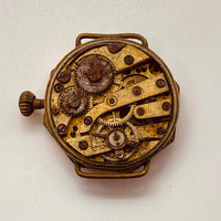 ART DECO degli anni '20 orologio militare per parti e riparazioni - Non funziona