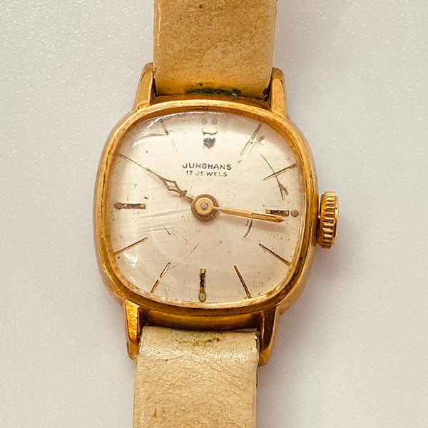 1960s Junghans 17 Jewels German Watch for Parts & Repair - NOT WORKING