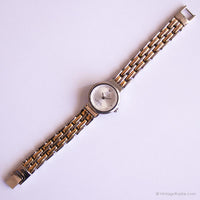 Ancien Anne Klein diamant montre | Minuscule montre à bracelet pour les dames