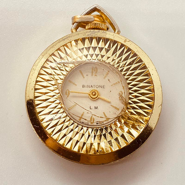 Binatone L.M. ساعة جيب سويسرية الصنع لقطع الغيار والإصلاح - لا تعمل