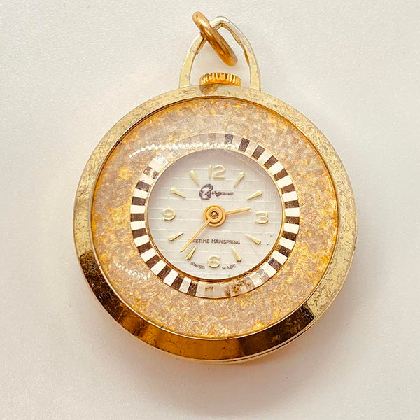 Elegant Bergana Swiss Made Pocket Watch for Parts & Repair - NOT WORKING